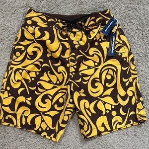 NWT Men's REYN SPOONER Hawaii Retro Long Board Shorts Size M